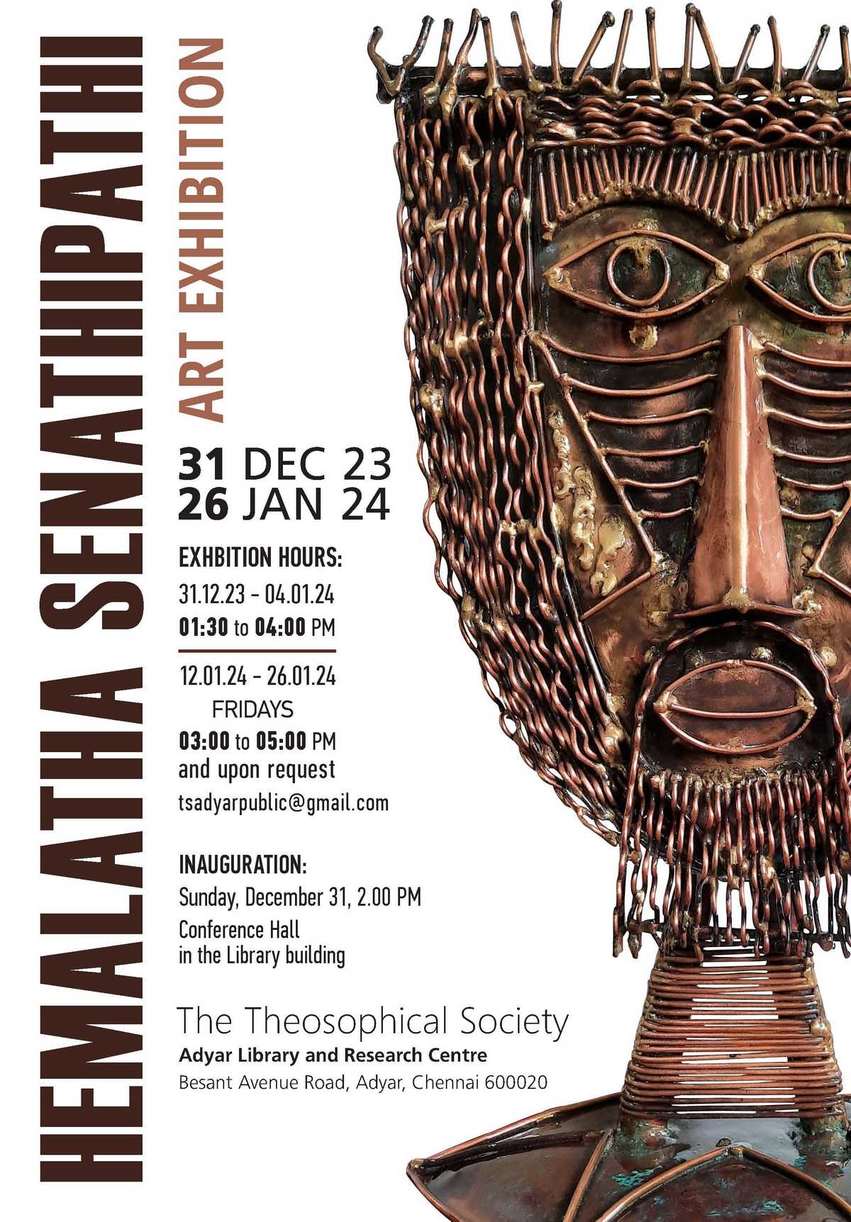 Inauguration of exhibitions at Library building Theosophical Society